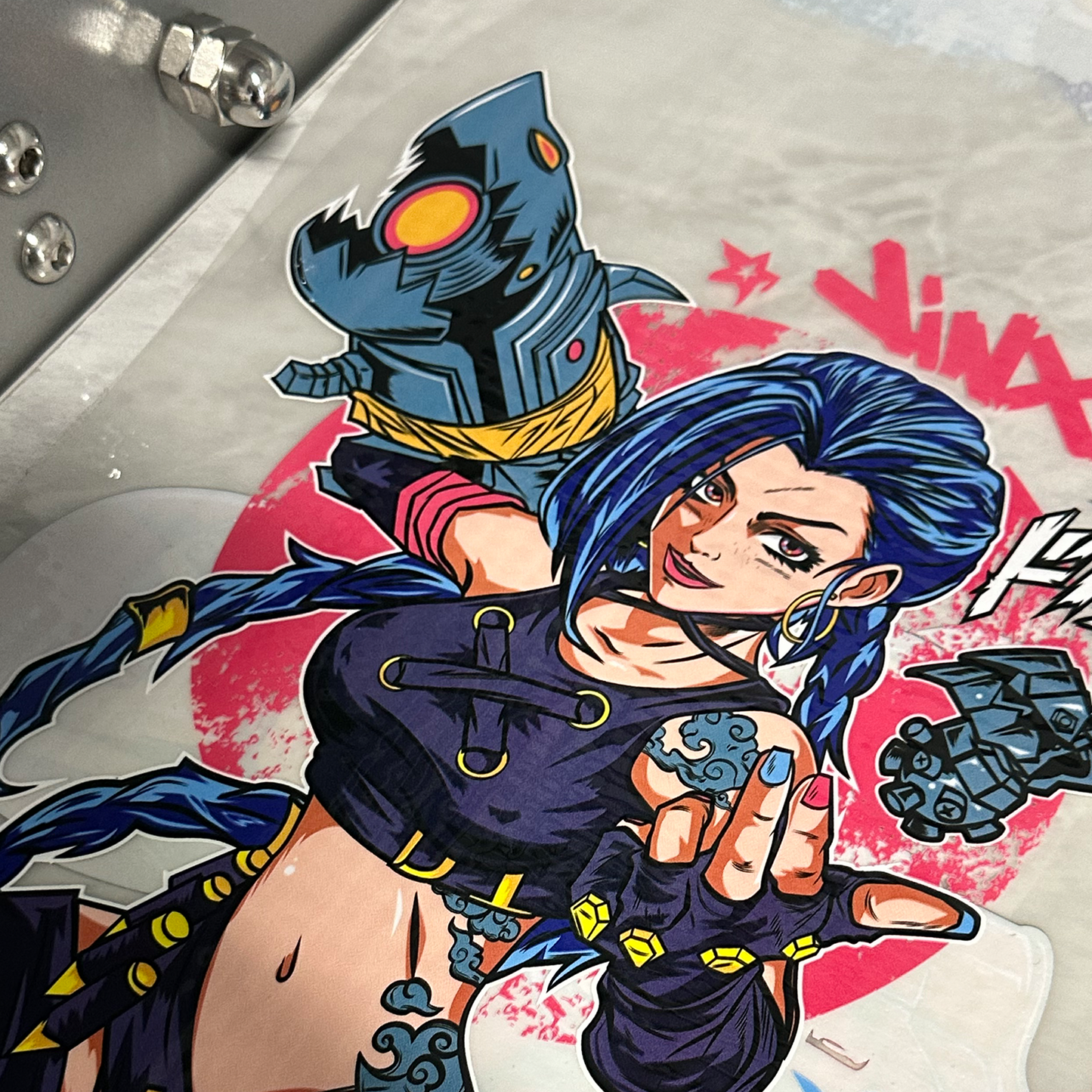 9-colour DTF gangsheets produced by Shinobi Transfers, displaying rich tones and clean edges.