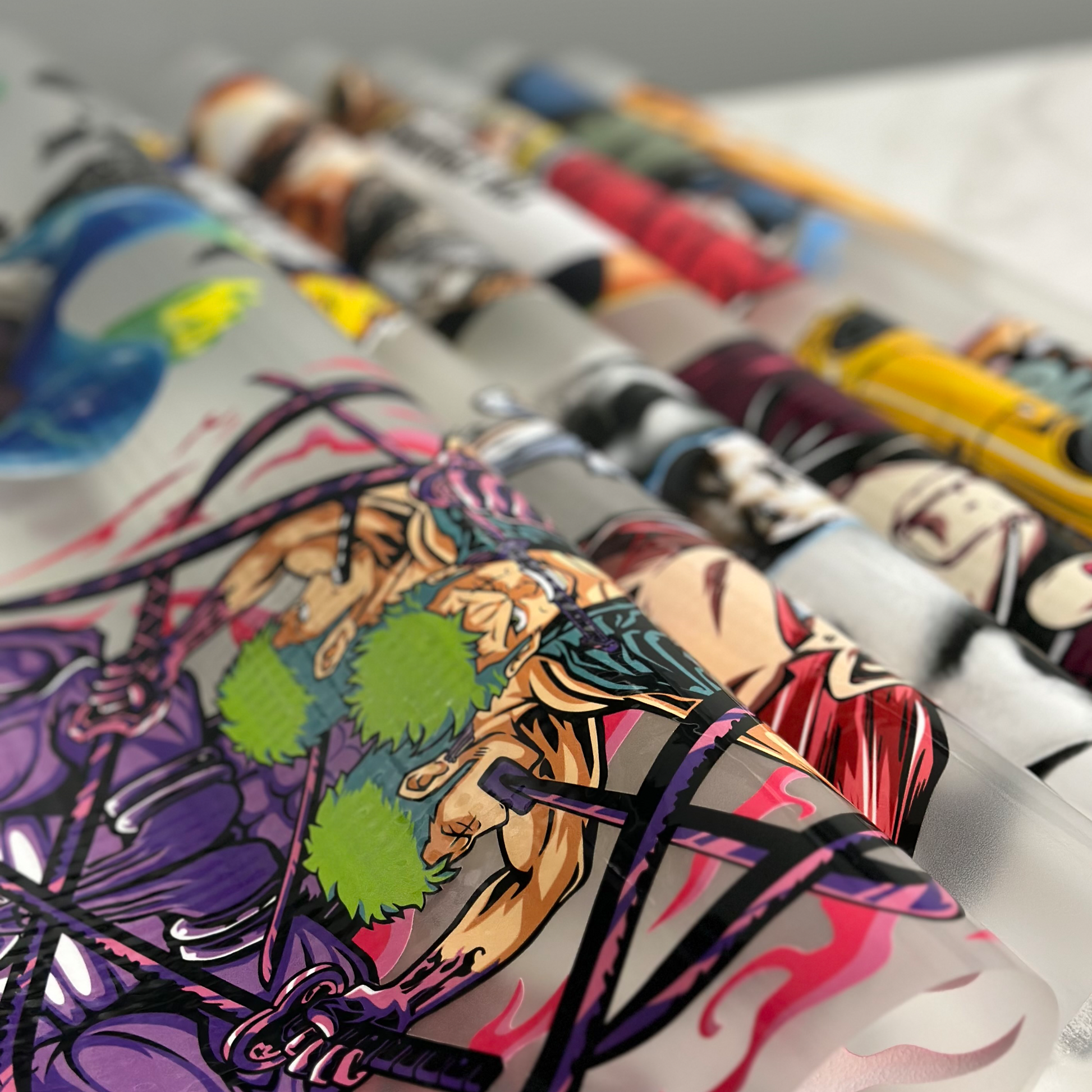 High-quality DTF transfer sheets from Shinobi Transfers showcasing sharp detail and vibrant colour.