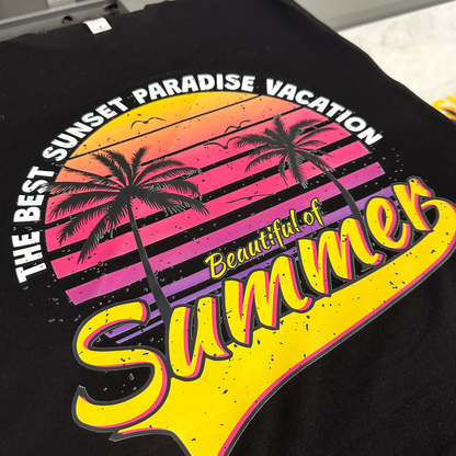 High-quality Shinobi Transfers DTF print on a garment, highlighting strong colour accuracy and detail.